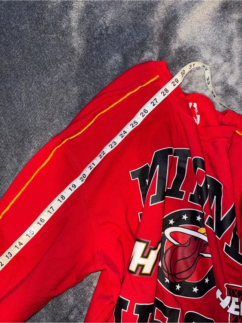 Miami Heat NBA Red Graphic Crewneck Sweatshirt
